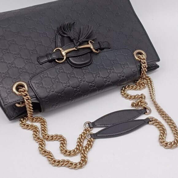 Gucci Guccissima Emily Large Shoulder Crossbody Bag 550-092225 - Picture 3 of 16